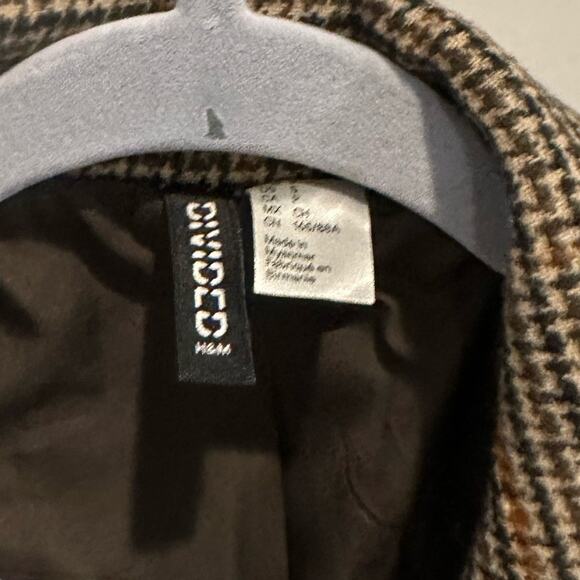 H&M Divided Cropped Tweed Plaid Blazer Jacket - Picture 7 of 7